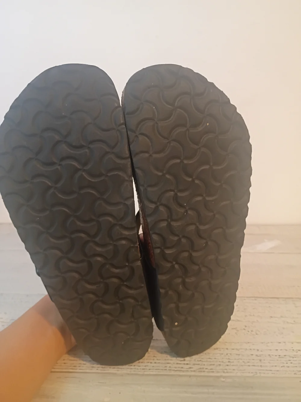 Birkenstock Gizeh Birko-Flor Black Slide Sandals